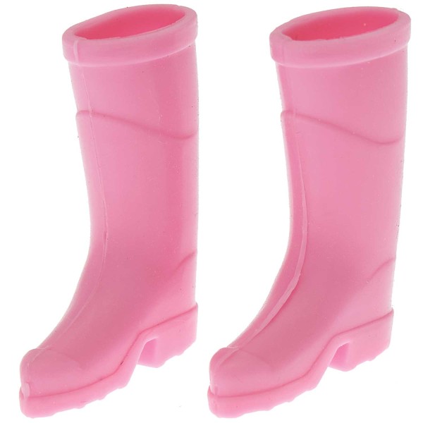 Miniatur Gummistiefel 2,6x3,5cm rosa - Wichtel- und Puppenhaus