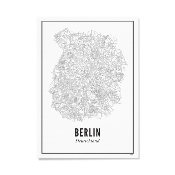 Poster BERLIN - STADT 21 x 30 cm