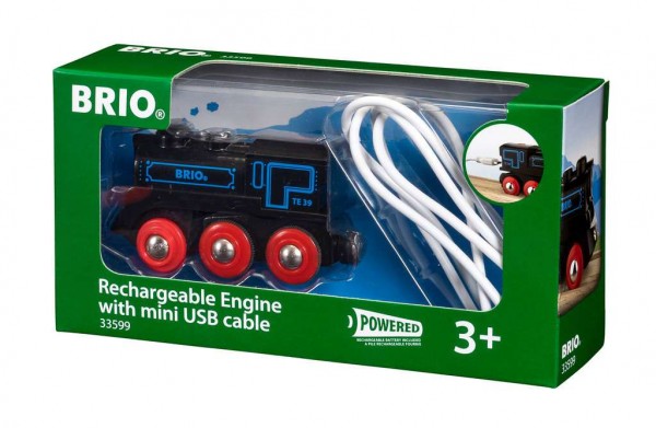 Brio 33599 Schwarze Akku Lok mit Mini USB