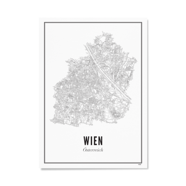 Poster WIEN - STADT 21 x 30 cm