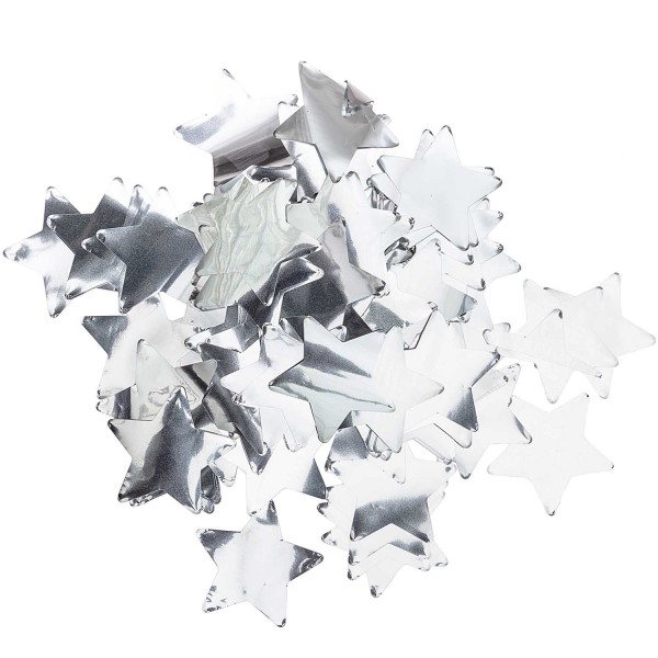 Konfetti Flitter Sterne Silber 50g YEY! LET'S PARTY