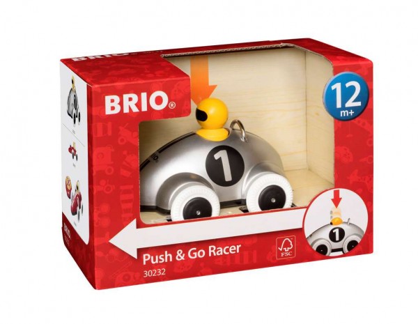 Push & Go Rennwagen Silber Edition Plus