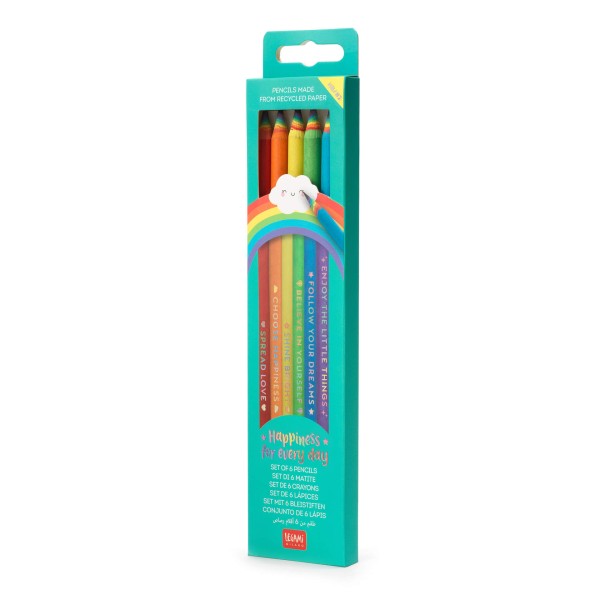 Bleistift-Set Regenbogen (6 Stifte)