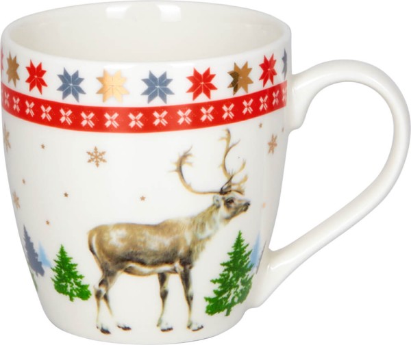 Porzellan-Tasse - Lichterhelle Weihnachtszeit