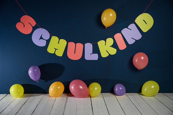 Girlande koralle – Schulkind