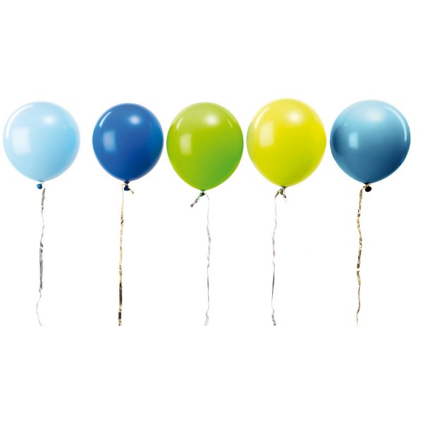 Luftballon Mix Aqua (12 Stück)
