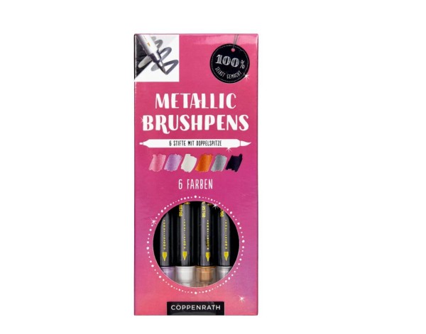 Metallic Brushpens: Beere - 100% selbst gemacht