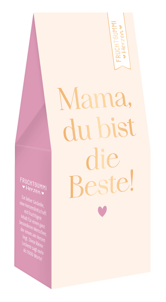 Fruchtgummi-Herzen Mama, du bist die Beste!