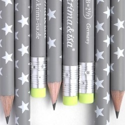 Bleistift Sterne Grau