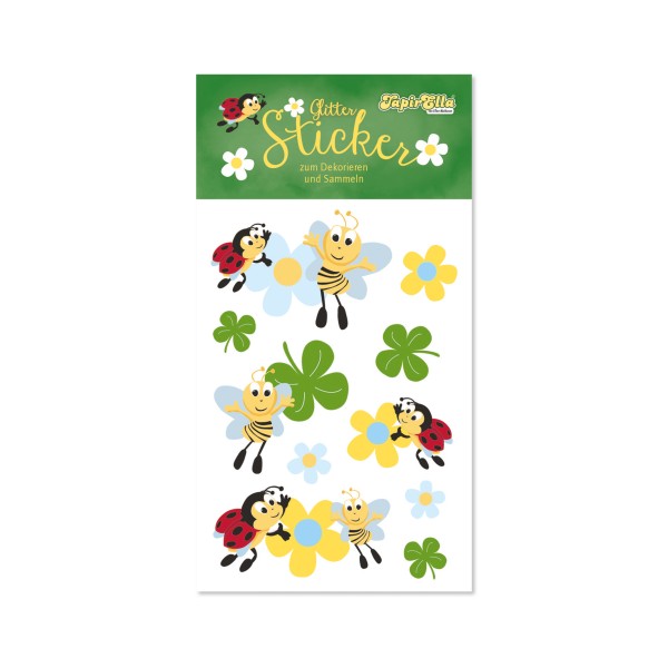 Glitter-Sticker Bienchen - TapirElla