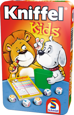 Kniffel® Kids, Bring-Mich-Mit-Spiel in Metalldose