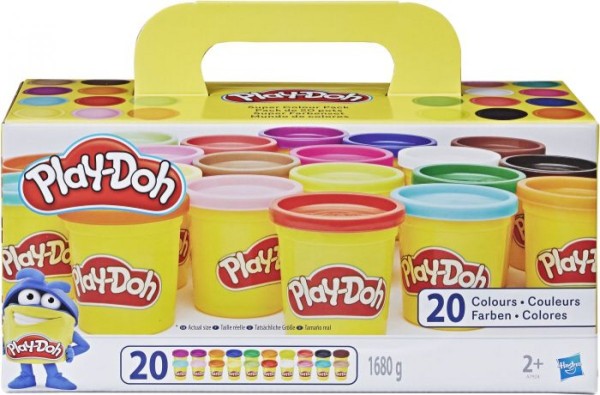 Hasbro A7924EUC Play-Doh Super Farbenset (20er Pack)