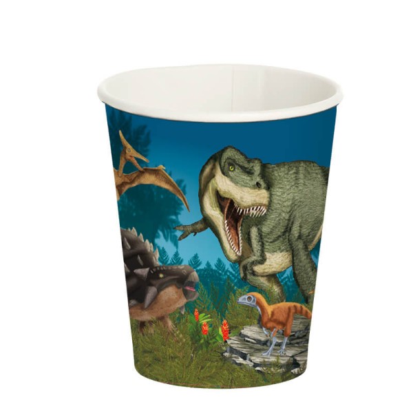 TapirElla Party-Becher - T-Rex, 8-teilig