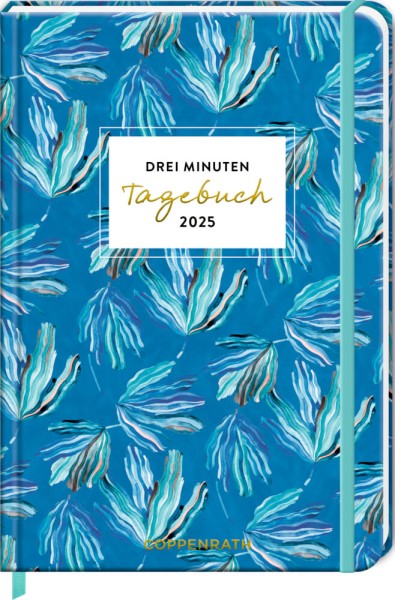 Großer Wochenkalender: 3 Min. Tagebuch 20250 - Blätter blau (All about blue)