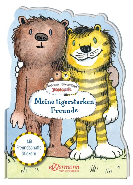 Freundebuch nach einer Figurenwelt von Janosch: Meine tigerstarken Freunde - Mit Freundschafts-Stick