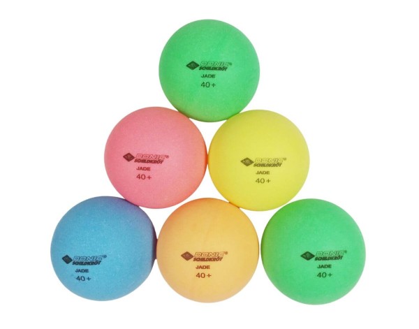 Tischtennisball Colour Popps, 6 farbige Bälle in Poly 40+ Qualität
