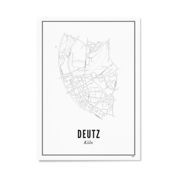 Poster KÖLN - DEUTZ 30 x 40 cm