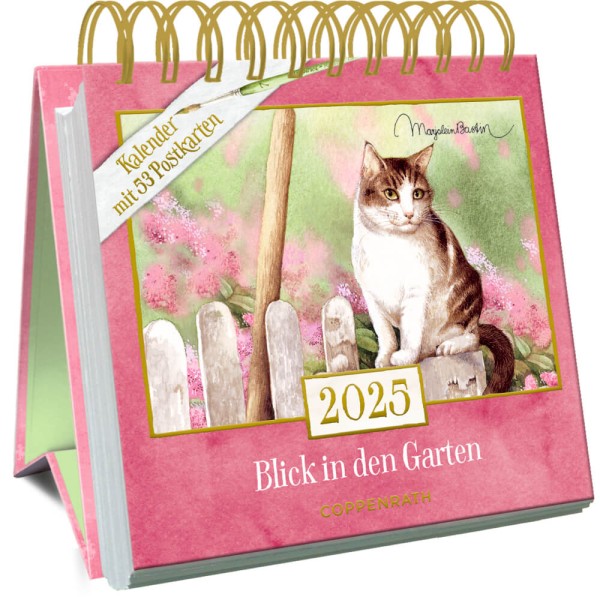 Postkartenkalender: Blick in den Garten 2025 - M.Bastin