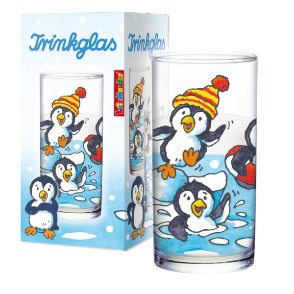 Trinkglas Pinguine
