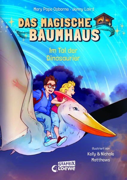 Mary Pope Osborne, Jenny Laird: Das magische Baumhaus (Comic-Buchreihe, Band 1) - Im Tal der Dinosa