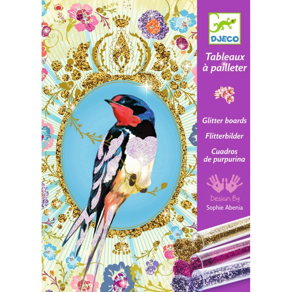 Glitzersand Flitterbilder - Flittervögel