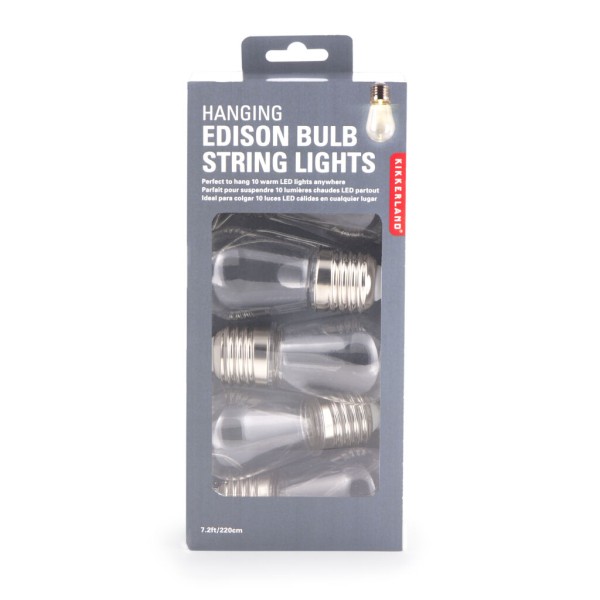 Lichterkette mit Edison-Glühlampen