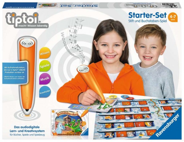 Starter-Set: Stift und Buchstaben-Spiel