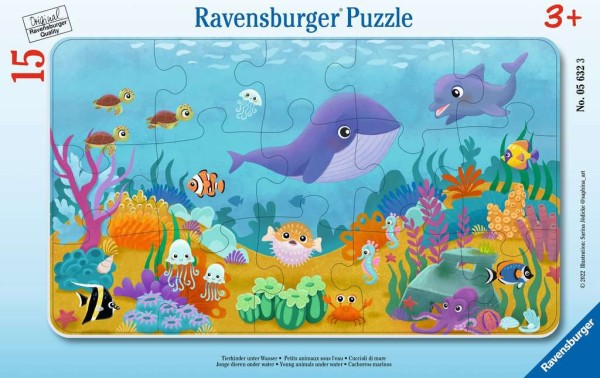 Tierkinder unter Wasser Puzzle