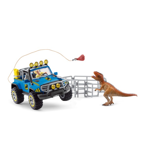 Schleich® Dinosaurs 41464 Geländewagen mit Dino-Außenposten