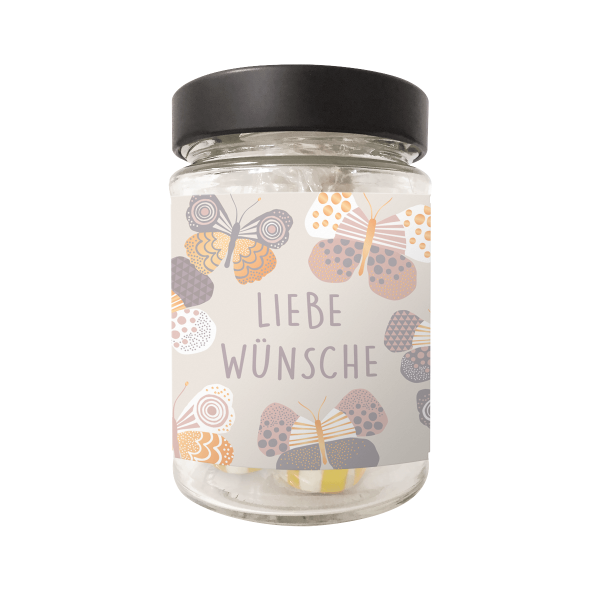 Bonbon im Glas Liebe Wünsche
