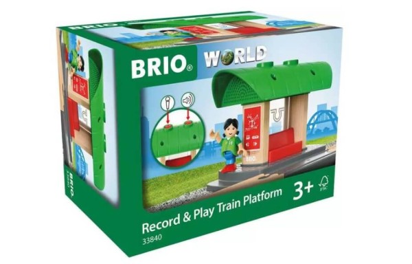 BRIO World Bahnhof mit Aufnahmefunktion