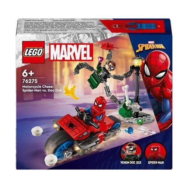 LEGO® Marvel Super 76275 Motorrad-Verfolgungsjagd: Spider-Man vs. Doc Ock