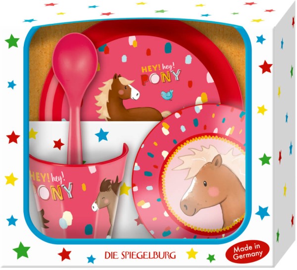 Geschirr Geschenkset - Mein kleiner Ponyhof