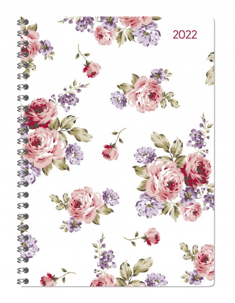 *Ladytimer Ringbuch Roses 2022 A5