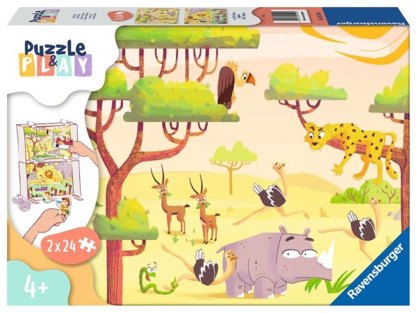 Safari-Zeit - Puzzle & Play