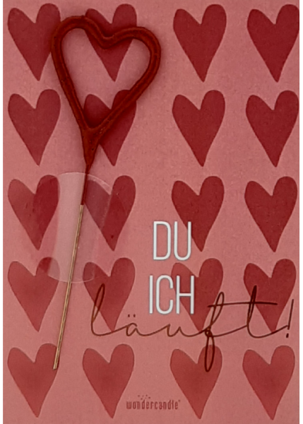 Du. Ich. Läuft. Herzallerliebst Mini Wondercard