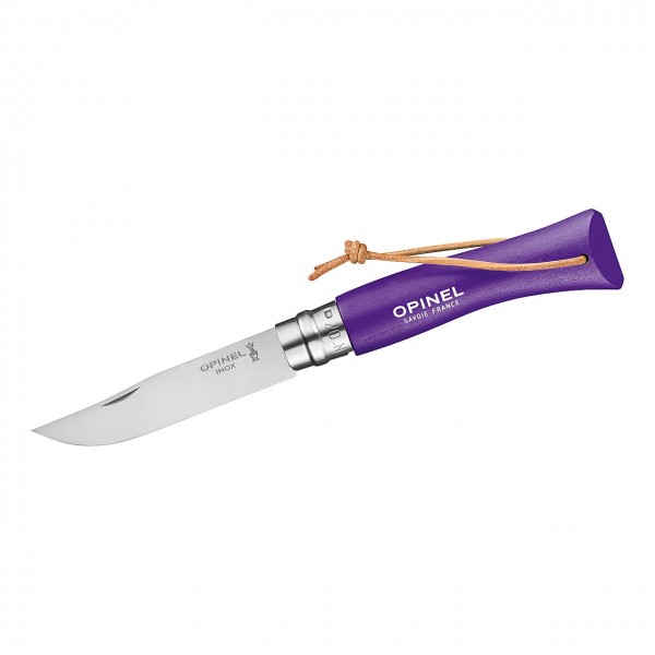 Opinel Taschenmesser No 07 COLORAMA, rostfrei, Kordel