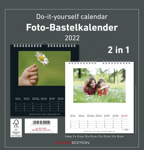 Foto-Bastelkalender 2022 21x22