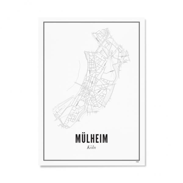 Poster KÖLN - MÜLHEIM 30 x 40 cm