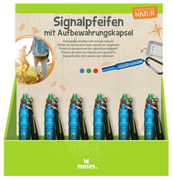 Expedition Natur Signalpfeife mit Kapsel - verschiedene Farben (einzeln)