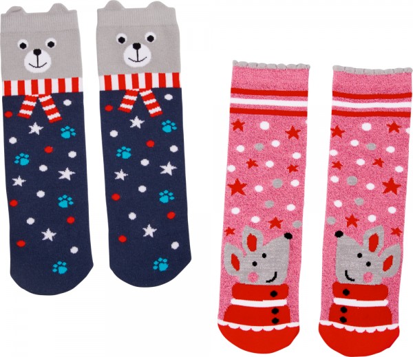 Magic Socks - Bärenstarke Weihnachten, verschiedene Motive (one size/Gr.26-36)