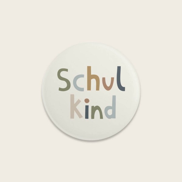 Button “Schulkind” – Nature Kids