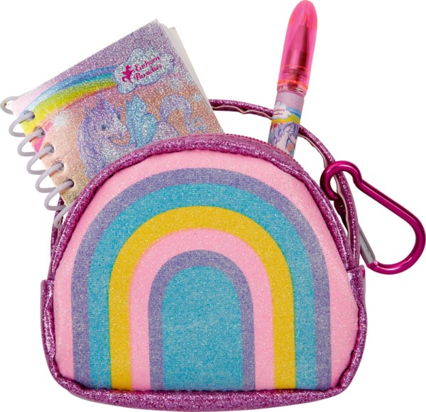 Mini-Tasche mit Schreib-Set - Einhorn-Paradies