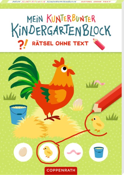 Mein kunterbunter Kindergartenblock: Rätsel ohne Text (Bauernhof)