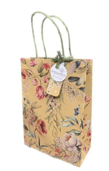 Geschenktasche Kraftpapier Finest Blüte M