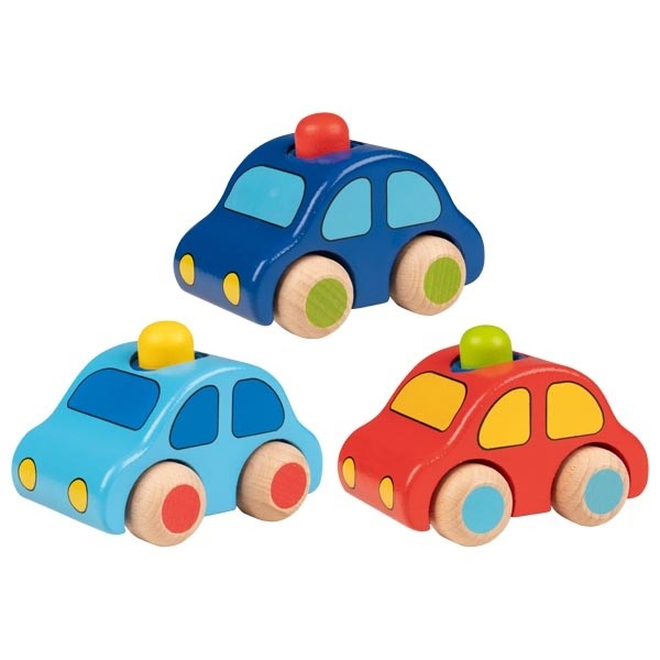 Fahrzeuge mit Hupe einzeln (3 verschiedene Farben)