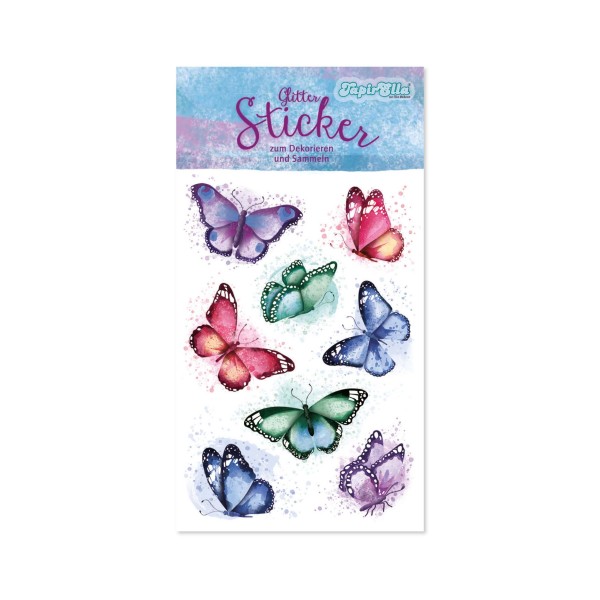 TapirElla Glitter-Sticker, Schmetterlinge 2