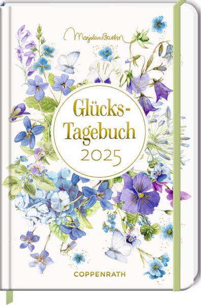 Großer Wochenkalender: GlücksTagebuch 2025 (blau) - M.Bastin