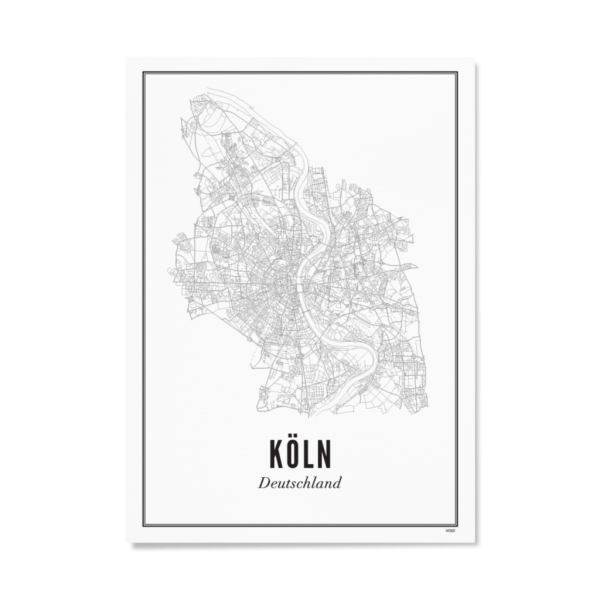 Poster KÖLN - STADT 40 x 50 cm