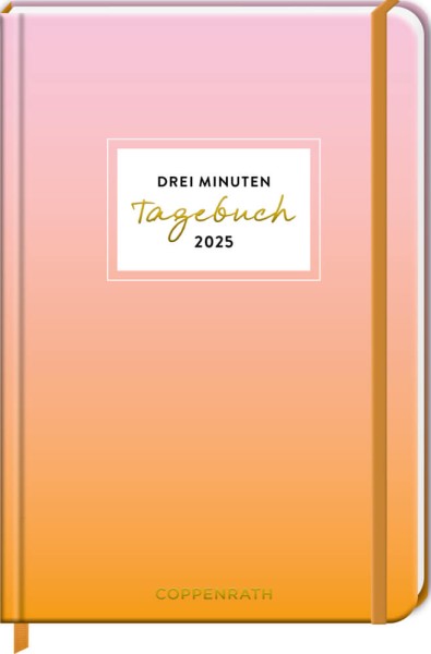 Großer Wochenkalender: 3 Min. Tagebuch 2025 - Sonnenaufgang rosa (I love)